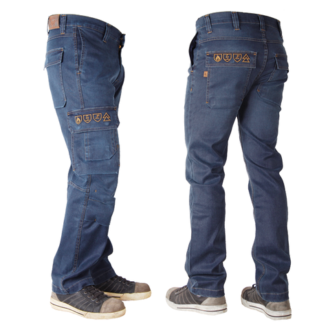 Crosshatch Toolbox AFR Jeans - Blue stretch denim