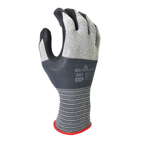 Showa handschoen 381 ultracomfortabel Nitrile all-round Grip  